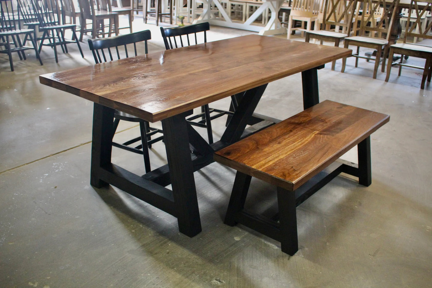 The Bingham Trestle Farm Table