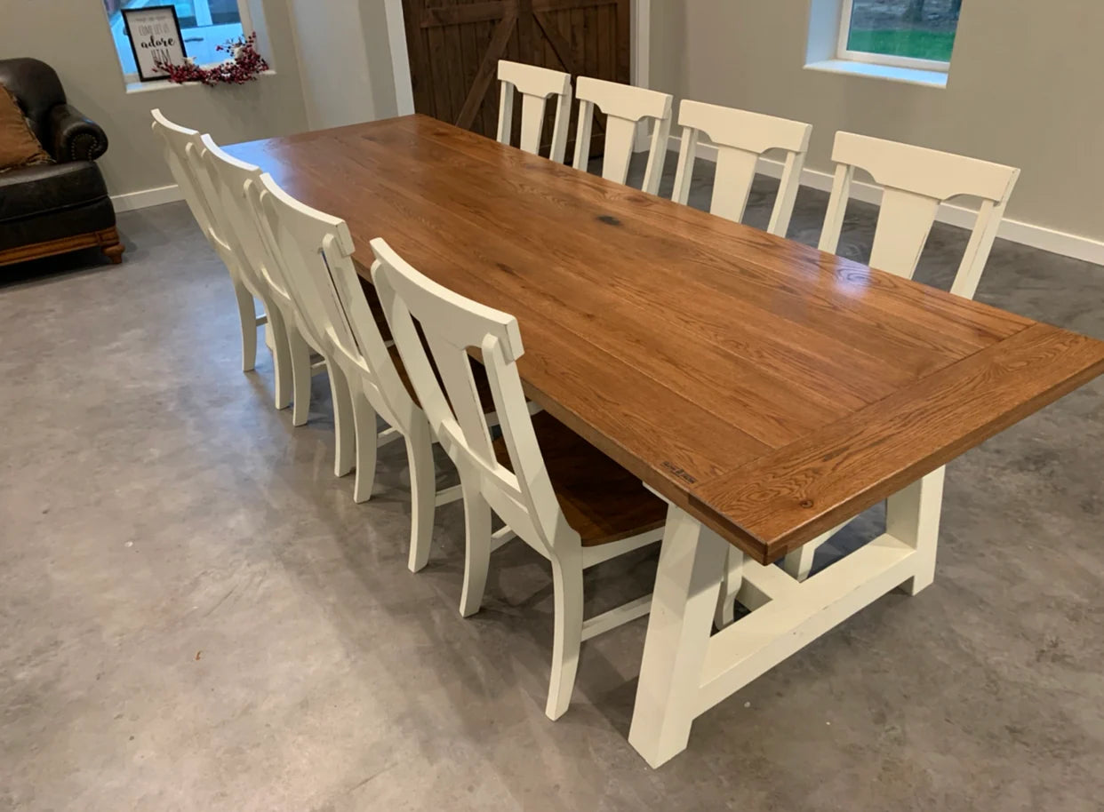 The Bingham Trestle Farm Table